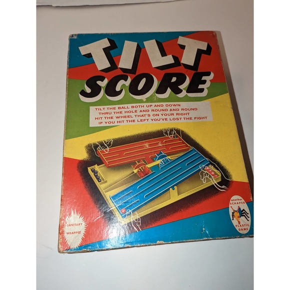 Vintage 1964 Schaper Tilt Score Family Game Rare Complete - Picture 7 of 7
